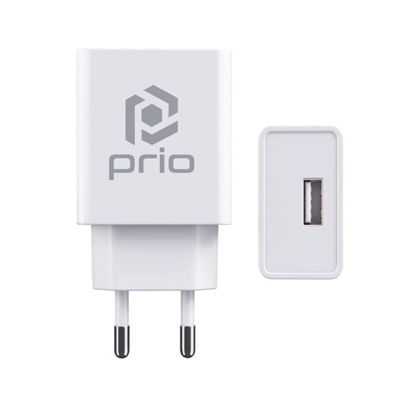Изображение PRIO universal usb adapter 12w/2.4a - white