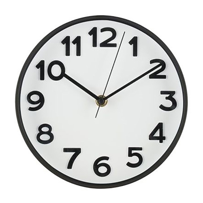 Picture of Pulkstenis sienas 4Living Ora melns 20cm