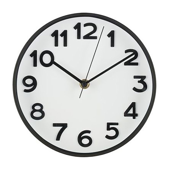 Picture of Pulkstenis sienas 4Living Ora melns 20cm