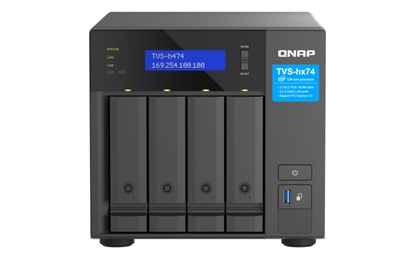 Picture of QNAP TVS-H474 NAS Tower Ethernet LAN Black G7400