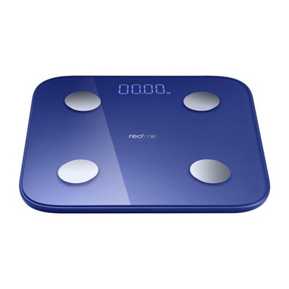 Picture of realme Smart Scale Rectangle Blue Electronic personal scale