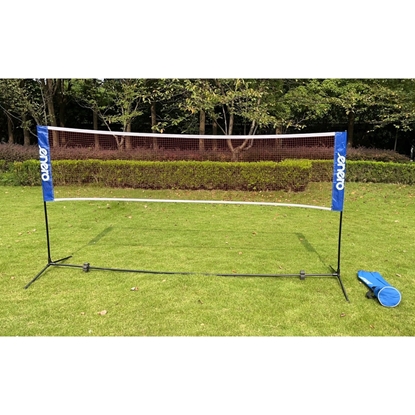 Изображение Regulējams komplekts badmintonam, tenisam un volejbolam 3in1 tīkls 310x76 cm