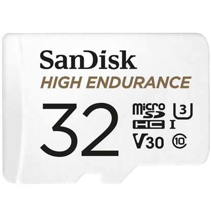 Attēls no SanDisk High Endurance memory card 32 GB MicroSDHC UHS-I Class 10