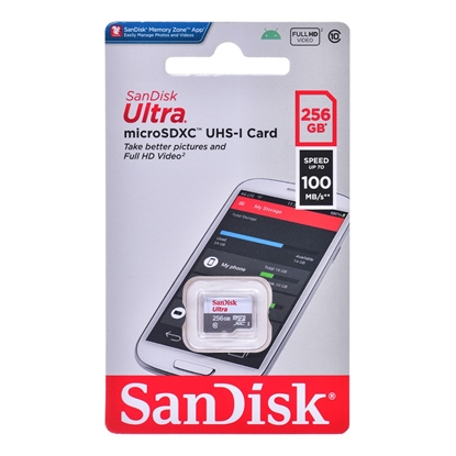 Attēls no SanDisk Ultra 256 GB MicroSDXC UHS-I Class 10