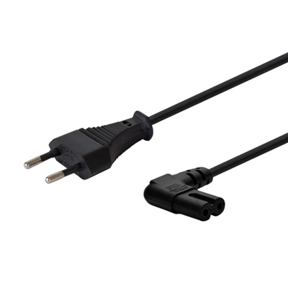 Attēls no SAVIO CL-144 Power cable Black 3 m angled
