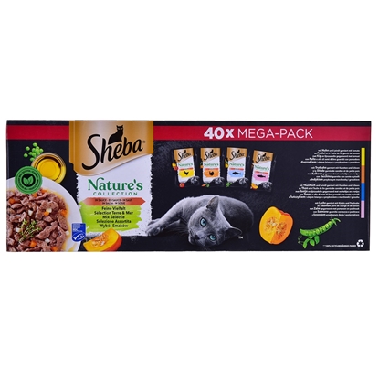 Picture of SHEBA Nature's Collection Mix - wet cat food - 40x85g