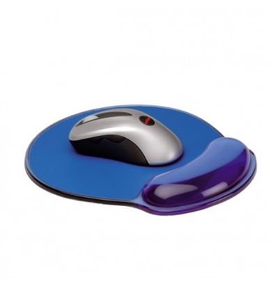 Изображение Silicon Mousepad with Wristrest, transparent blue
