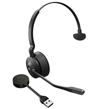 Attēls no Jabra Engage 55 Headset Wireless Head-band Office/Call center Black, Titanium