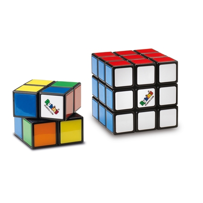 Attēls no Spin Master Rubik’s Cube, Duo Pack of The Original 3x3 & Mini 2x2 Classic Color-Matching Problem-Solving Puzzle Game Toy, for Kids and Adults Aged 8 and up