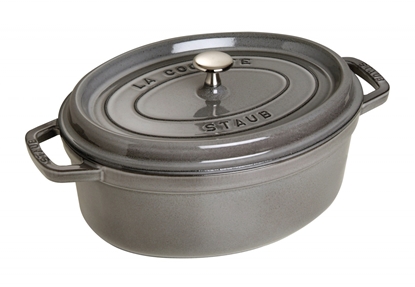 Attēls no Staub Oval Cocotte, 29cm cast iron, graphite grey