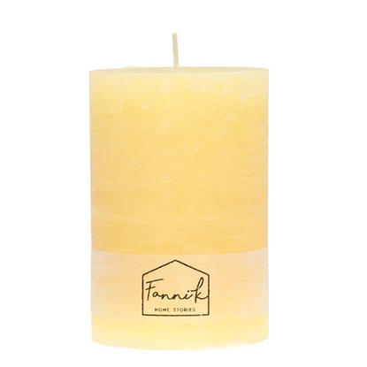 Изображение Svece stabs Fanni K Rustic 10x15cm dzeltena 125h