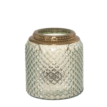 Picture of Svečturis-laterna 4Living Indra stikla g.zaļa