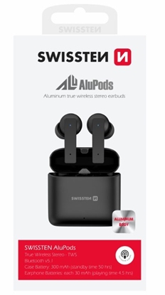 Attēls no Swissten ALUPODS PRO TWS Bluetooth Stereo Earbuds with Microphone