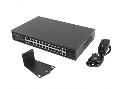 Picture of LANBERG switch PoE+ 24x 1GB 2x SFP 250W