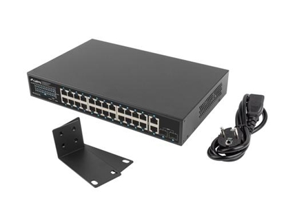 Picture of LANBERG switch PoE+ 24x 1GB 2x SFP 360W