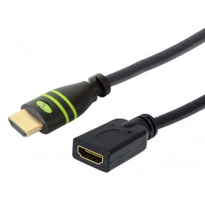 Picture of Techly HDMI High Speed with Ethernet Extension Cable 4K 30Hz M/F 1.8 m