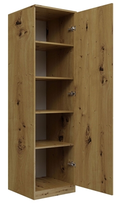 Picture of Topeshop SD-50 ARTISAN KPL bedroom wardrobe/closet 5 shelves 1 door(s) Oak