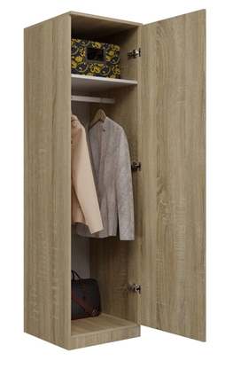 Picture of Topeshop SD-50 SON KPL bedroom wardrobe/closet 5 shelves 1 door(s) Oak