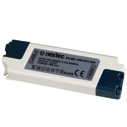 Picture of Transf. Nextec 12V 1.25A DC 15W IP20
