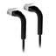 Picture of UBIQUITI ULTRA-THIN PATCH CABLE WITH BENDABLE BOOTS DESIGNED FOR INSTALLATION FLEXIBILITY / BLACK / 3 M