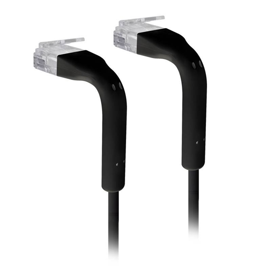 Picture of UBIQUITI ULTRA-THIN PATCH CABLE WITH BENDABLE BOOTS DESIGNED FOR INSTALLATION FLEXIBILITY / BLACK / 5 M