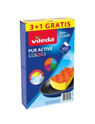 Picture of Sponge Vileda Pur Active Colors 4 pc(s)