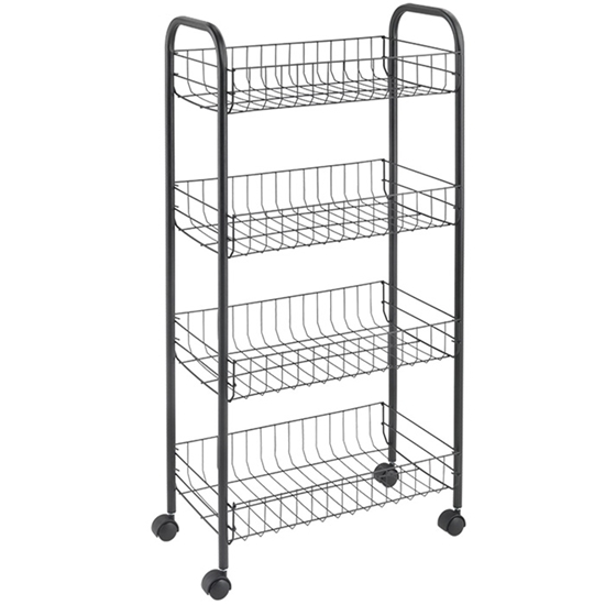 Picture of Virtuves plauktiņš Lava Lugano uz rit. 41x23x63cm 4-stāvi me