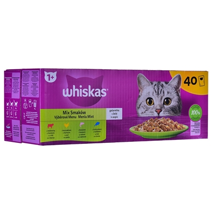 Picture of WHISKAS Mix Favourites in jelly - wet cat food - 40x85 g