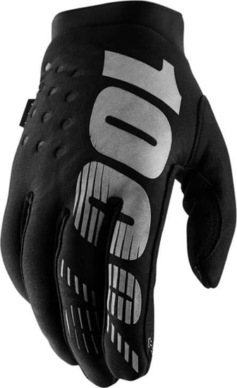 Picture of 100% Rkawiczki 100% BRISKER Women's Glove black grey roz. L (dugo doni 181-187 mm) (NEW)
