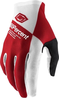 Attēls no 100% Rkawiczki 100% CELIUM Glove cherry silver roz. M (dugo doni 187-193 mm) (NEW)