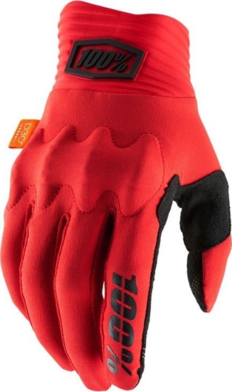 Picture of 100% Rkawiczki 100% COGNITO Glove red black roz. XL (dugo doni 200-209 mm) (NEW)
