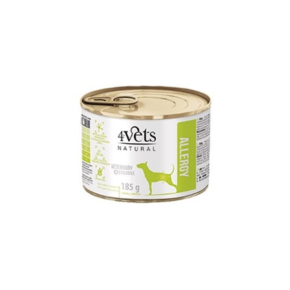 Attēls no 4VETS Natural Allergy Lamb Dog - wet dog food - 185 g