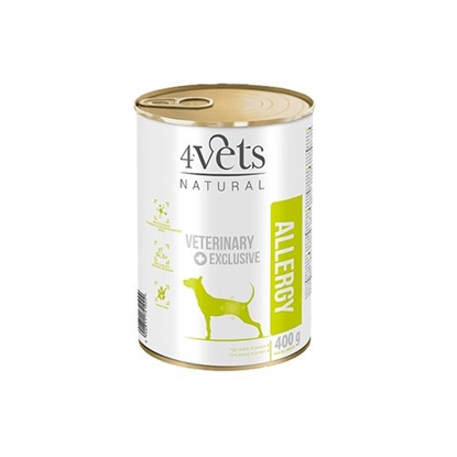 Picture of 4VETS Natural Allergy Lamb Dog - wet dog food - 400 g