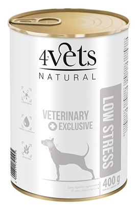 Attēls no 4VETS Natural Low Stress Dog - wet dog food - 400 g