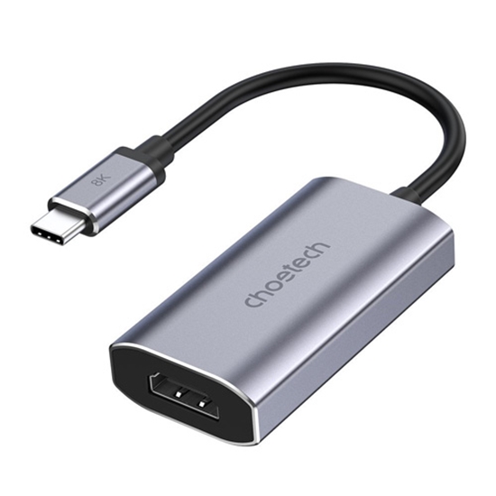 Изображение Adapter CHOETECH USB-C - Mini DisPlay Port, 4K, 3830x2160, 60Hz, 15cm