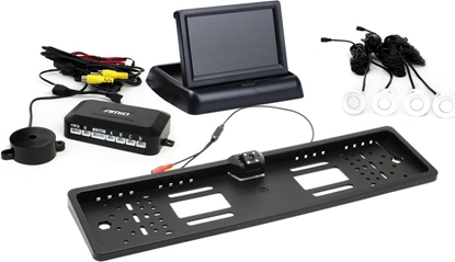 Picture of AMiO Zestaw czujników parkowania tft02 4,3" z kamer hd-402-led 4 sensory biae