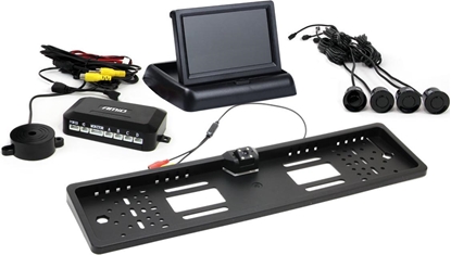 Picture of AMiO Zestaw czujników parkowania tft02 4,3" z kamer hd-402-led 4 sensory czarne