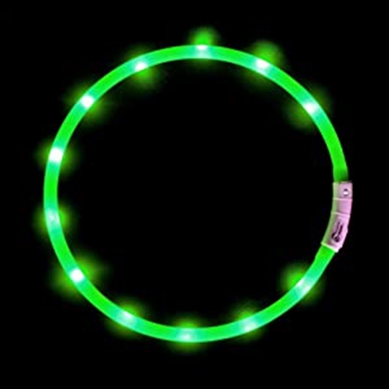 Picture of Anicoll LED Collar for Dogs and Cats Green