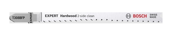 Picture of Bosch EXPERT jigsaw blades T308BFP 25Stk Hardwood 2-side