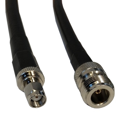 Attēls no Cable LMR-400, 1m, N-female to RP-SMA-male