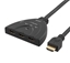 Изображение Adapteris DELTACO HDMI SWITCH, 3 INPUTS TO 1 OUTPUT, 0.5M CABLE / HDMI-7044