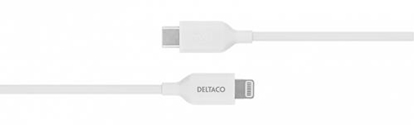 Attēls no Kabel USB Deltaco USB-C - Lightning 1 m Biały (IPLH-451)