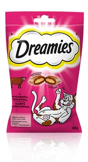 Picture of Dreamies 4008429037948 cats dry food 60 g Adult Beef