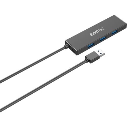 Изображение HUB USB Emtec EMTEC Hub Ultra Slim USB3.1 4-Port T620A Type-A