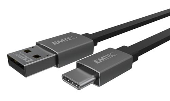 Picture of Emtec T700C USB cable 1.2 m USB A USB C Black