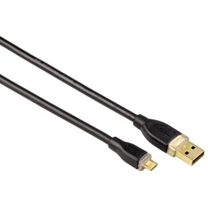 Изображение Hama USB Connection USB cable 0.75 m USB A USB B Black