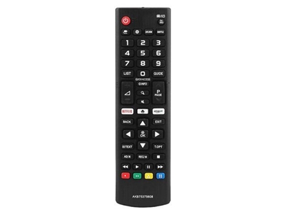 Picture of HQ LXP05608 LG TV remote control LCD / LED AKB75375608 Smart / Netflix / Black