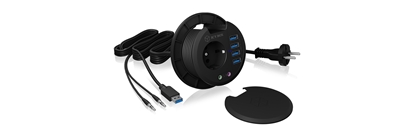 Attēls no ICY BOX IB-HUB1430 socket-outlet Black