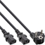 Picture of Kabel zasilający InLine InLine® AC Power Y-Cable German Type F black 5m