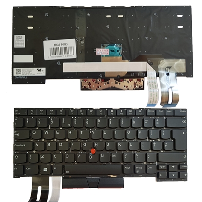 Attēls no Keyboard Lenovo ThinkPad T490s, T495s, UK, with backlight